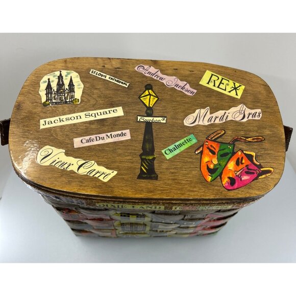 Boho Basket Purse, Vintage Nan Caro Design, Signed by J Hussey of Metairie, LA - Picture 11 of 16